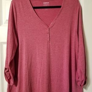 Women's Plus 3/4 sleeve Tee